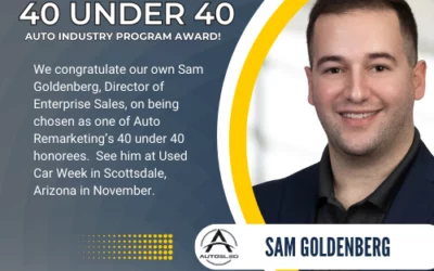 Autosled Selected as a Top 40 under 40 Industry Honoree