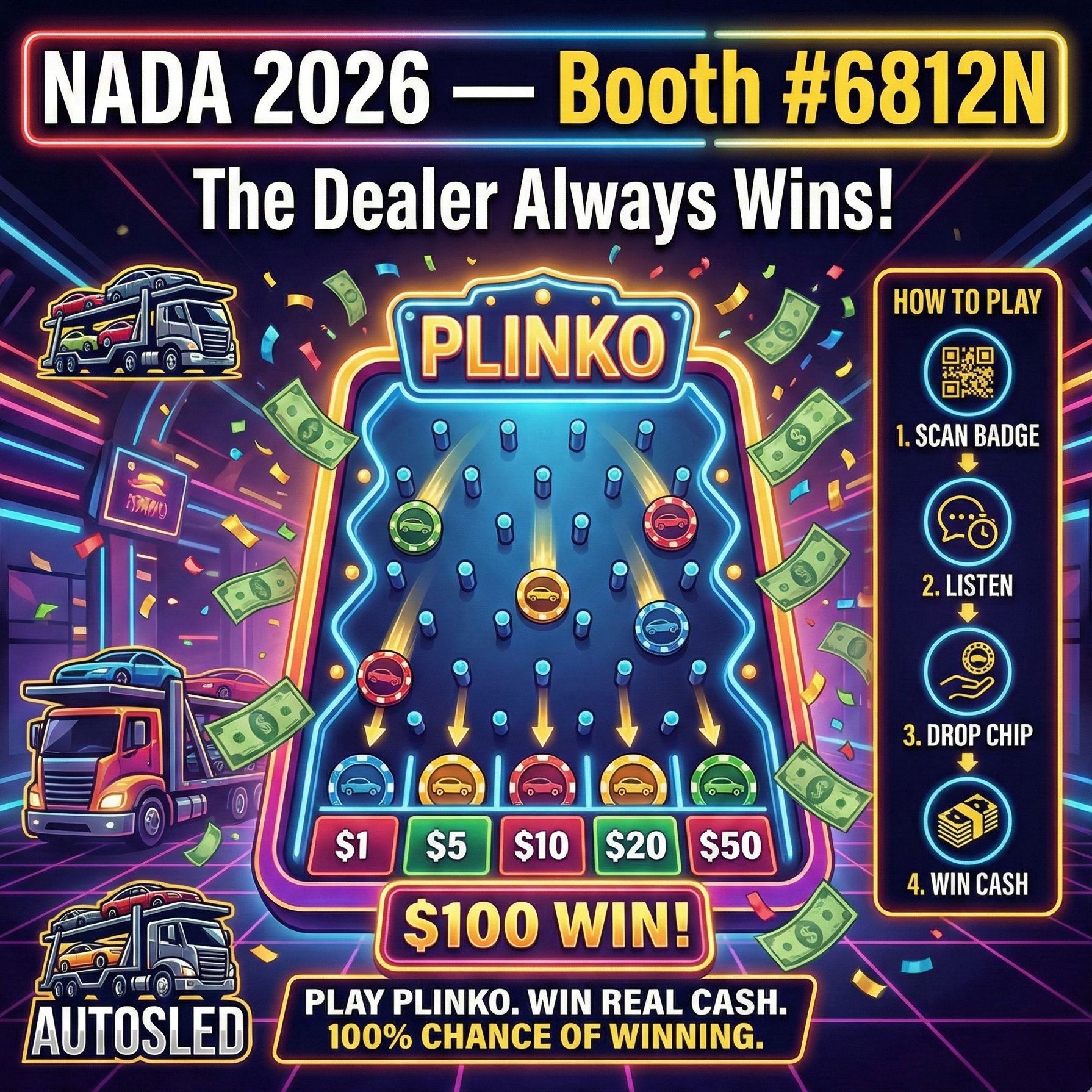 Autosled Plinko Graphic